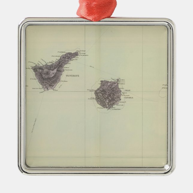 Ornement En Métal Les Îles Canaries (Devant)