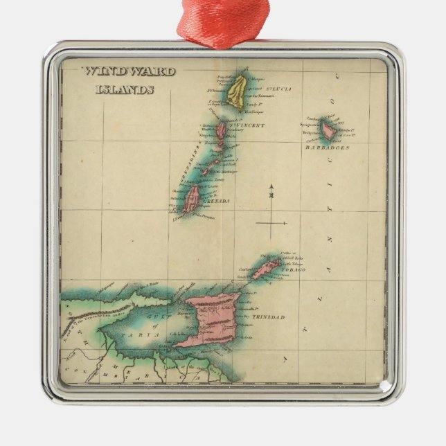 Ornement En Métal Les Îles du Vent (Devant)