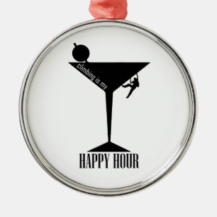 Ornement En Métal L'Escalade Est Mon Heureuse Heure