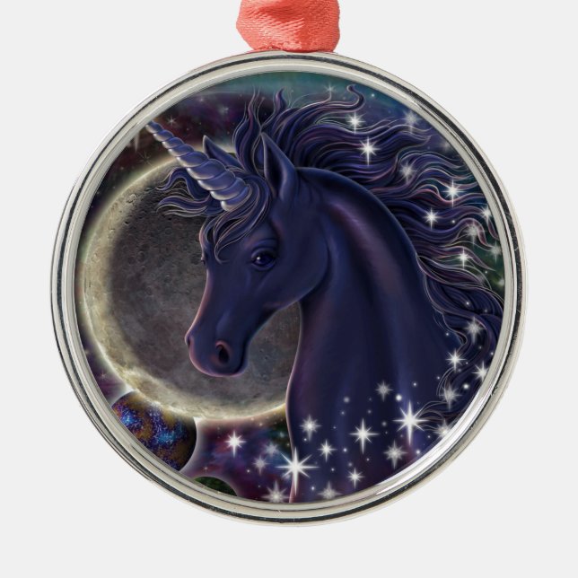 Ornement En Métal Licorne stellaire (Devant)