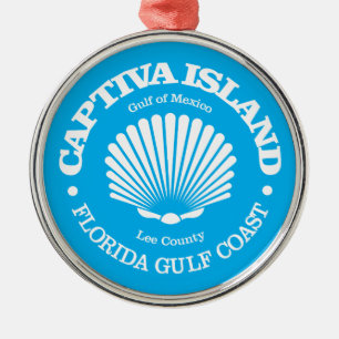 Ornement En Métal L'île de Captiva (coquillage)