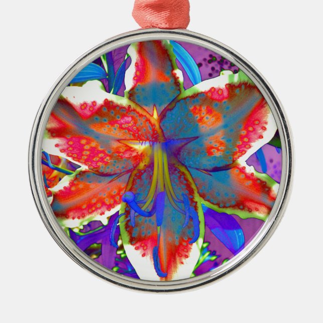 Ornement En Métal Lily rétro (Devant)