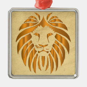Ornement en métal Lion