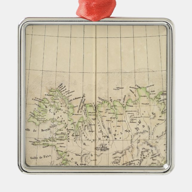 Ornement En Métal L'Islande, l'Europe (Devant)