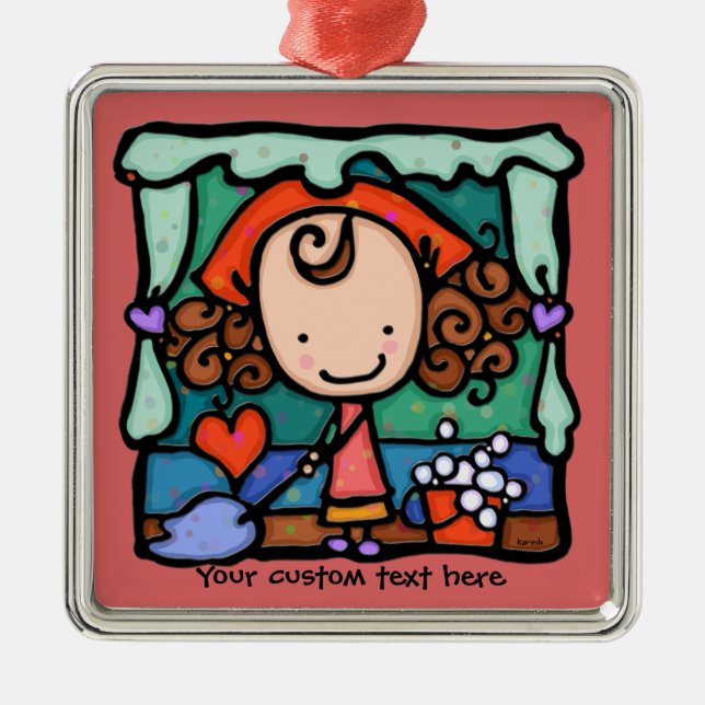 Ornement En Métal LittleGirlie est un phénomène peu propre ! S'EST (Devant)