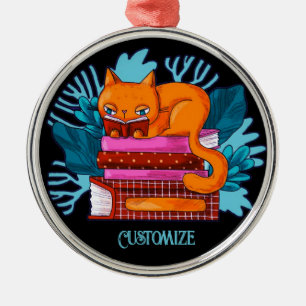 Ornement En Métal Livres Approuvés pour chats personnalisés