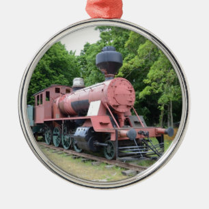Ornement En Métal Locomotive à vapeur américain vintage