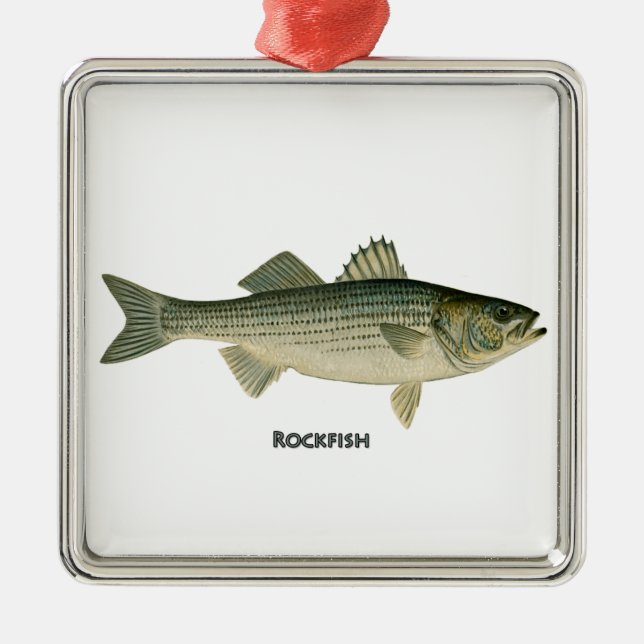 Ornement En Métal Logo de goujon de mer (Devant)