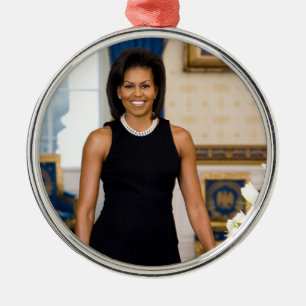Ornement En Métal L'ornement de Michelle Obama