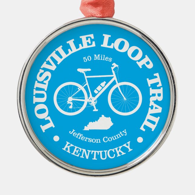 Ornement En Métal Louisville Loop (vélo) (Devant)