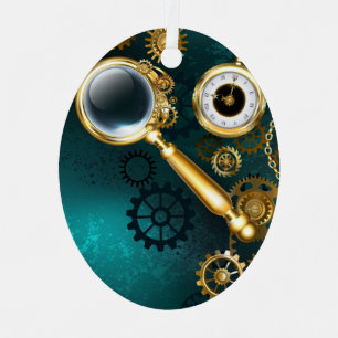 Ornement En Métal Loupe en style Steampunk