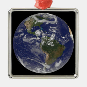 Ornement En Métal L'ouragan Dean approche la péninsule du Yucatan