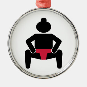 Ornement En Métal Lutteur de sumo