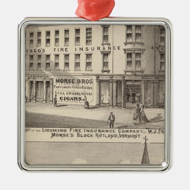 Ornement En Métal Lycoming Fire Insurance Company (Devant)