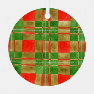 Ornement En Métal MAC GREGOR TARTAN Ornement Métal Rond