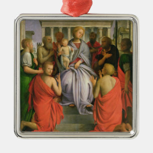 Ornement En Métal Madonna et enfant avec huit saints, 1520s (humeur