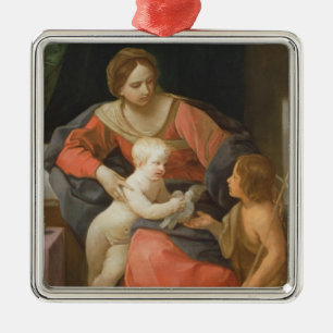 Ornement En Métal Madonna et enfant avec St John le baptiste