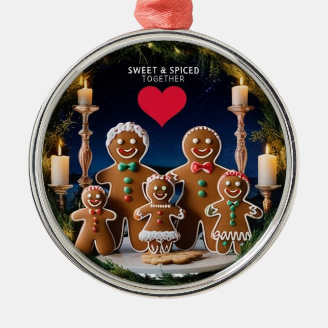 Ornement En Métal Magical Cinematic Gingerbread Family Wreath  (Devant)