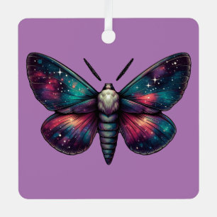 Ornement En Métal Majestic Céleste Moth - Space Mystic