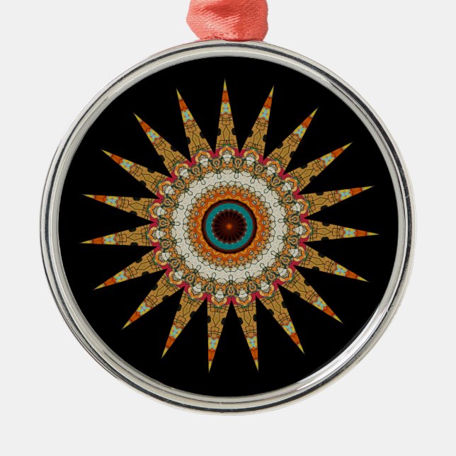 Ornement En Métal Mandala (Devant)