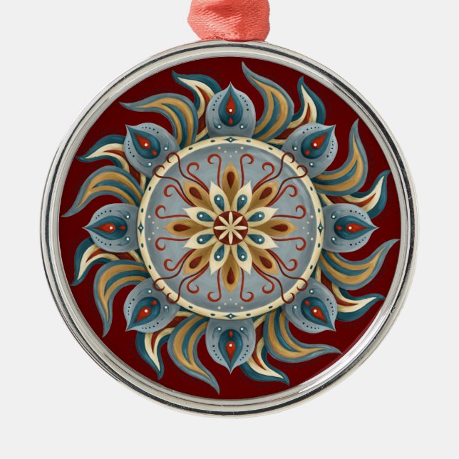Ornement En Métal Mandala (Devant)