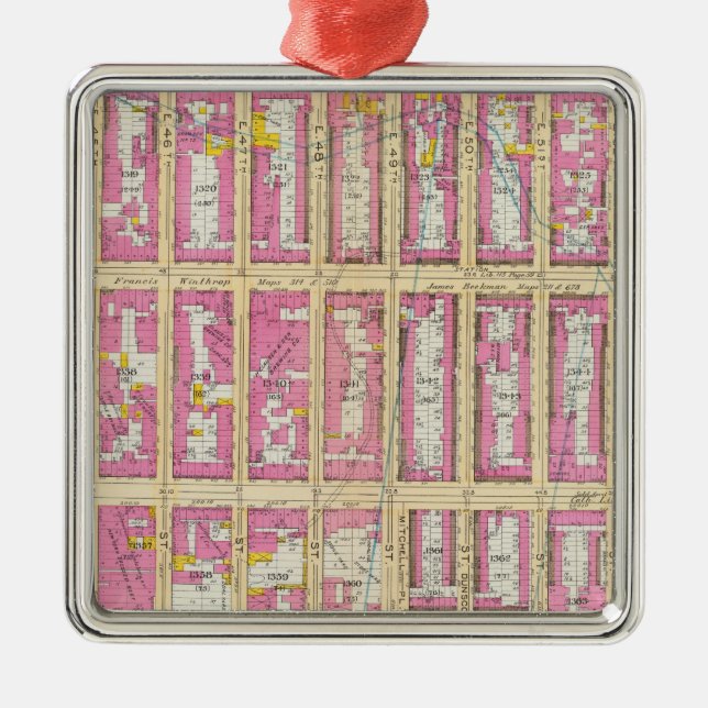 Ornement En Métal Manhattan, New York 12 (Devant)