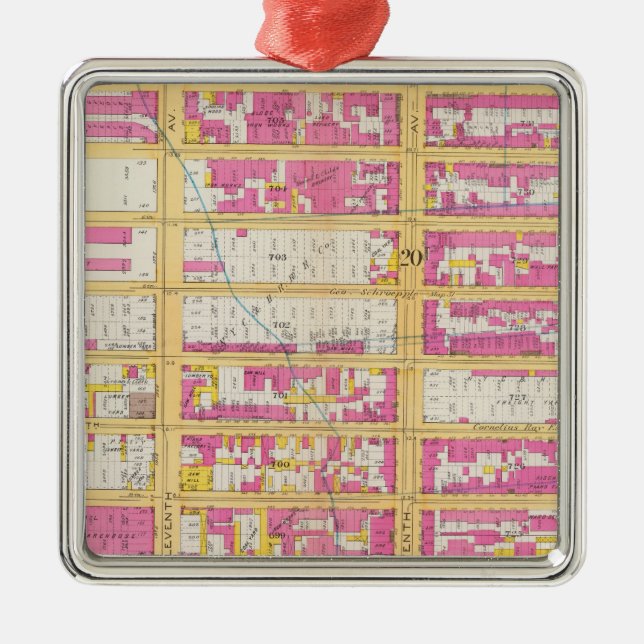 Ornement En Métal Manhattan, New York 4 (Devant)