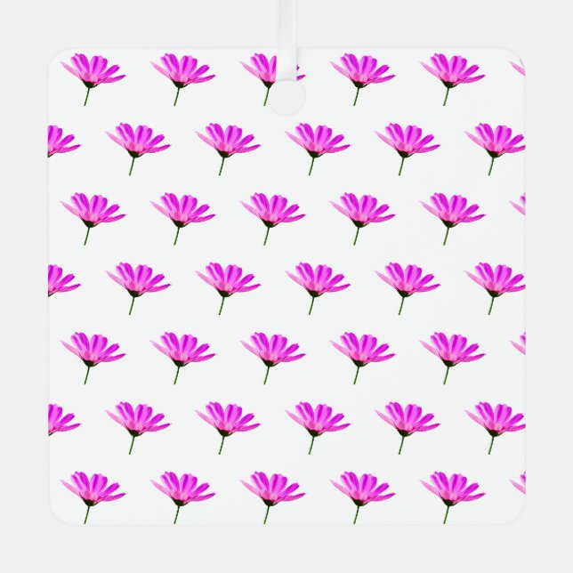 Ornement En Métal Marguerite rose  (Recto)
