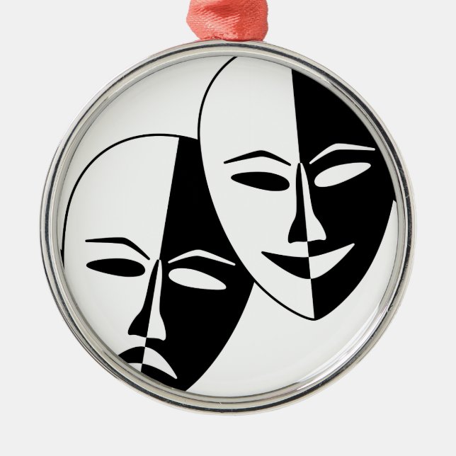 Ornement En Métal Masques de théâtre (Devant)