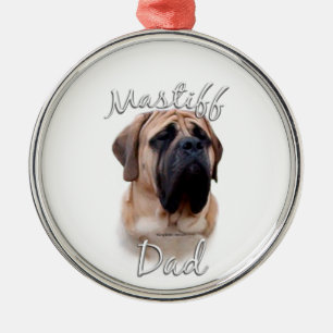 Ornement En Métal Mastiff (fawn) Papa 2