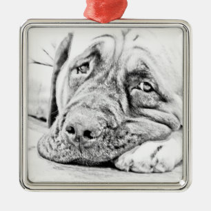 Ornement En Métal Mastiff paresseux