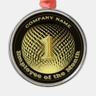 Ornement En Métal Médaille de l'entreprise pour l'employé du mois