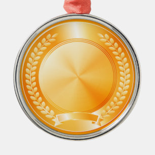 Ornement En Métal Médaille d'or d'honneur