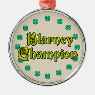 Ornement En Métal Médaille du champion Blarney Métal Ornament