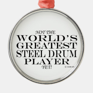 Ornement En Métal Meilleur Joueur de tambours en acier, mais ornemen