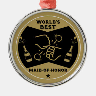 Ornement En Métal Meilleure femme d'honneur du monde