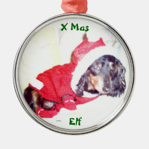 ORNEMENT EN MÉTAL MEILLEURS ORNAMENTS D'ARBRE DE NOËL - MINI DACHSH