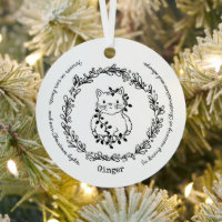 Mémorial des animaux de compagnie de chats de Noël