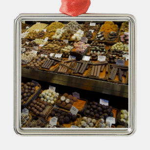 Ornement En Métal Mercat de Sant Josep, bonbons au chocolat assortis