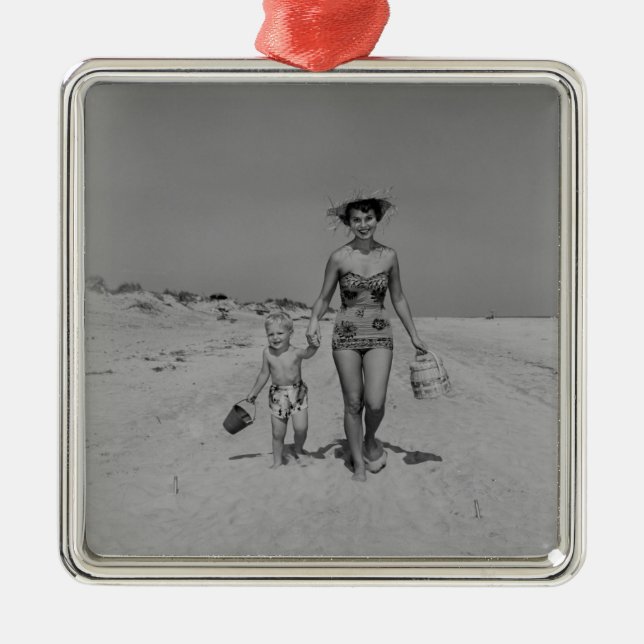 Ornement En Métal Mère et fils (Devant)