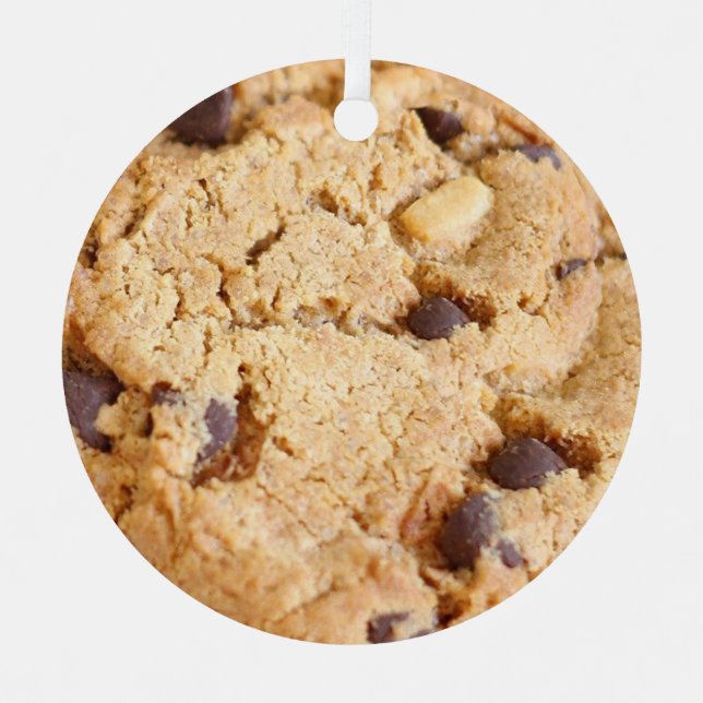 Ornement En Métal Merry Chip-Mas, Funky Cookie Christmas Pun (Recto)
