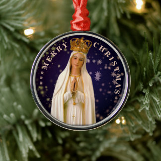 Ornement En Métal Merry Christmas | Mary virgin | Ceramic Ornament