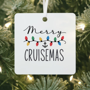 Ornement En Métal Merry Cruisemas Croisière de Noël en Famille