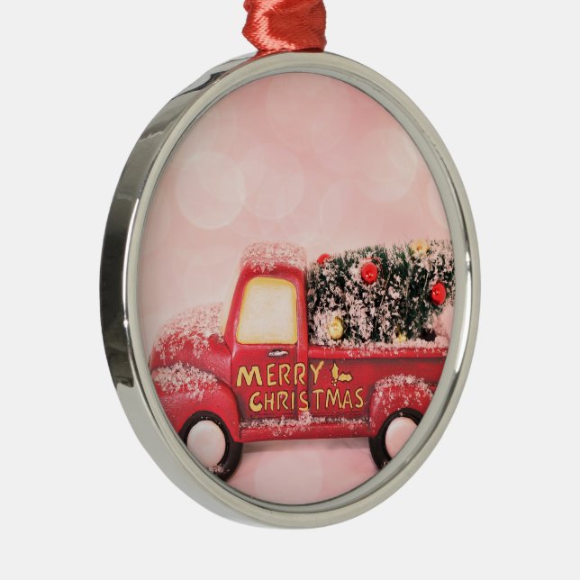 ORNEMENT EN MÉTAL MERRY NOËL ROUGE (Droite)