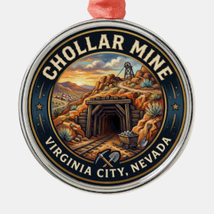 Ornement En Métal Mine de Chollar USA