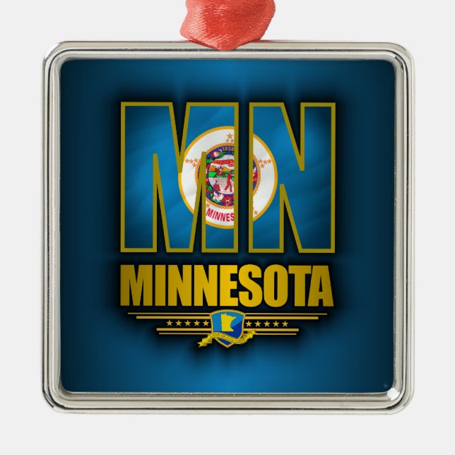 Ornement En Métal Minnesota (MN) (Devant)