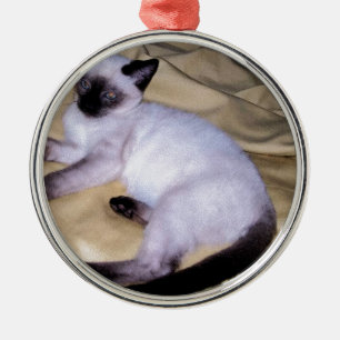 Ornement En Métal Minou mignon d'animal familier animal d'art de