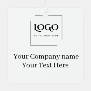 Ornement En Métal Modèle de logo personnalisé élégant