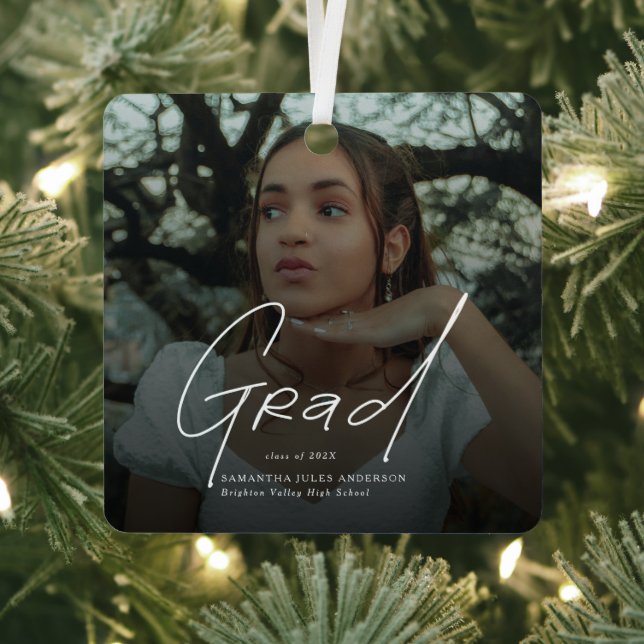 Ornement En Métal Modern Photo High School Graduation Gifts (Insitu)