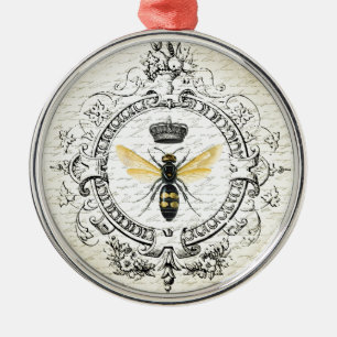 Ornement En Métal MODERNE Abeille de reine VINTAGE